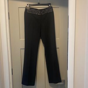 Express Studio Black Women's Pants with Studded Waistband